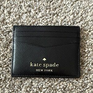 Kate Spade Black Leather Card Holder